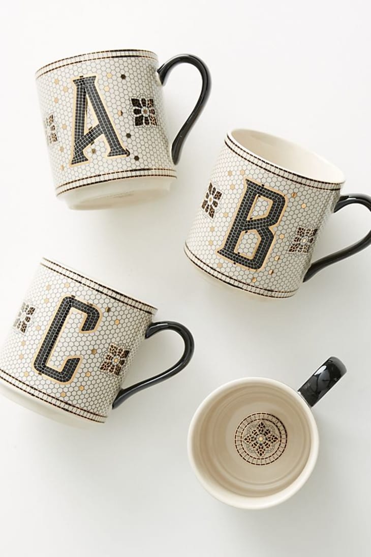 Letter deals coffee mugs